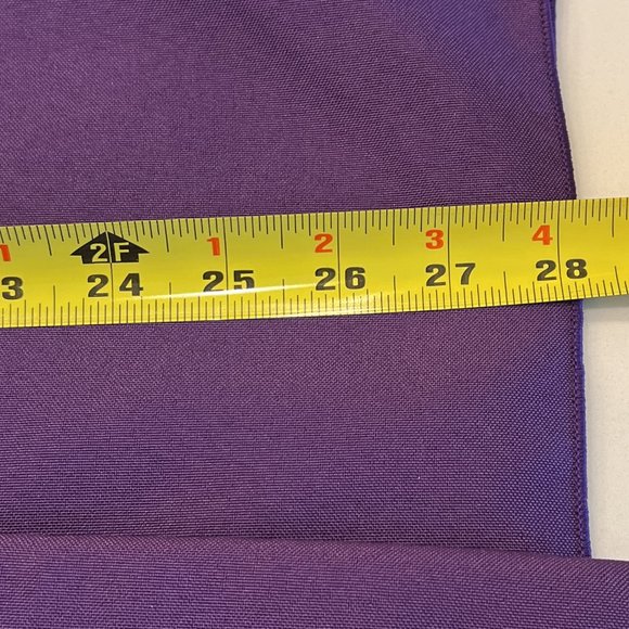 Purple High Quality Spun Polyester Fabric Shirred Pleat 13' Table Skirt - Picture 6 of 12